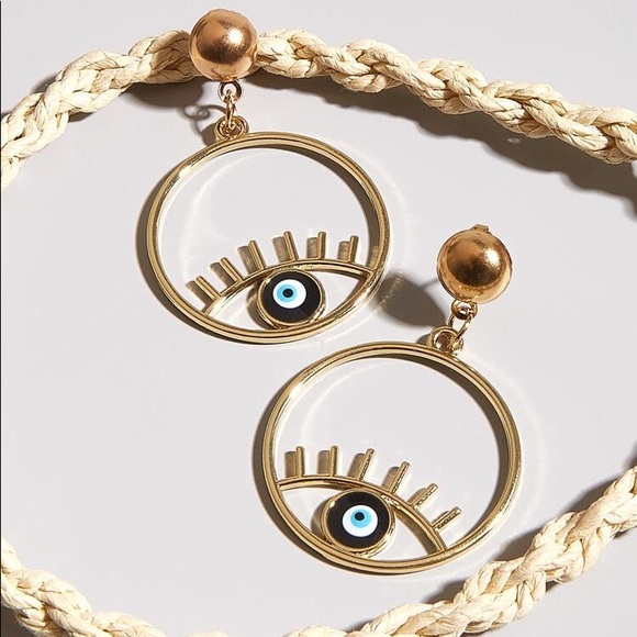 Urban Outfitters Jewelry - 3/$30 💛 Evil Eye Drop Earrings